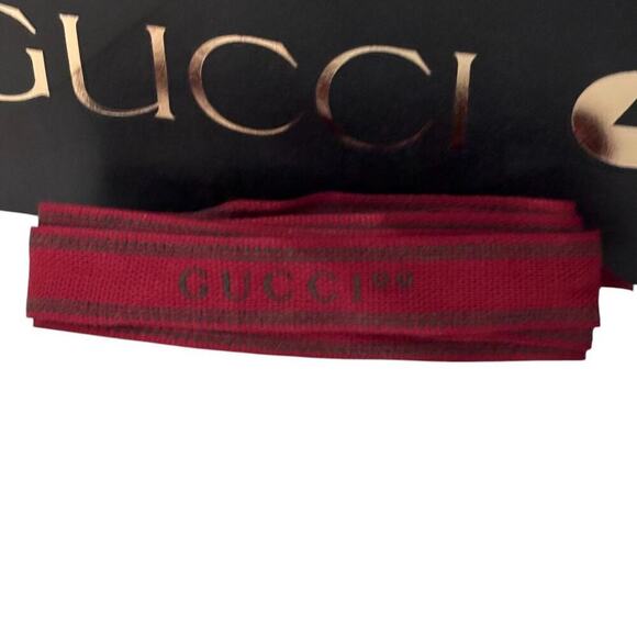 Gucci Shopping Gift Bag with Logo Tissue Paper & Ribbon Authentic Packaging - Picture 2 of 8
